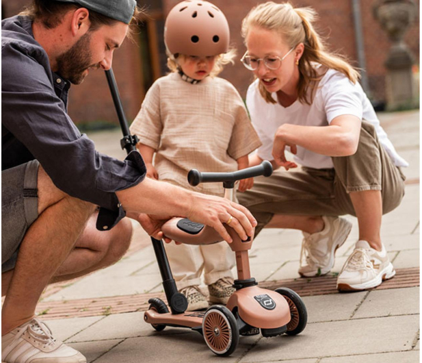Scoot & Ride Highwaykick 1 Push and Go 2w1 Jeździk i hulajnoga Mocha - 1356966 - zdjęcie 12